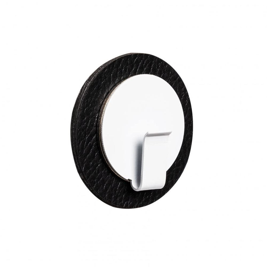 silwy® Magnet-Haken Clever INKL. Metall-Nano-Gel-Pad in 6,5 cm Black - nie Wieder Bohren Oder Schrauben - Perfekt für kleinere Gegenstände & Kleine Küchenhelfer