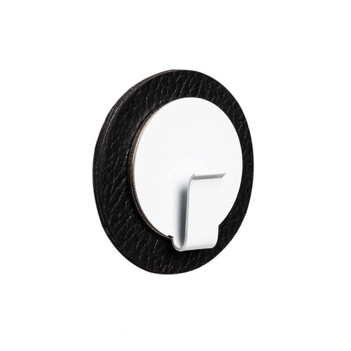 silwy® Magnet-Haken Clever INKL. Metall-Nano-Gel-Pad in 6,5 cm Black - nie Wieder Bohren Oder Schrauben - Perfekt für kleinere Gegenstände & Kleine Küchenhelfer