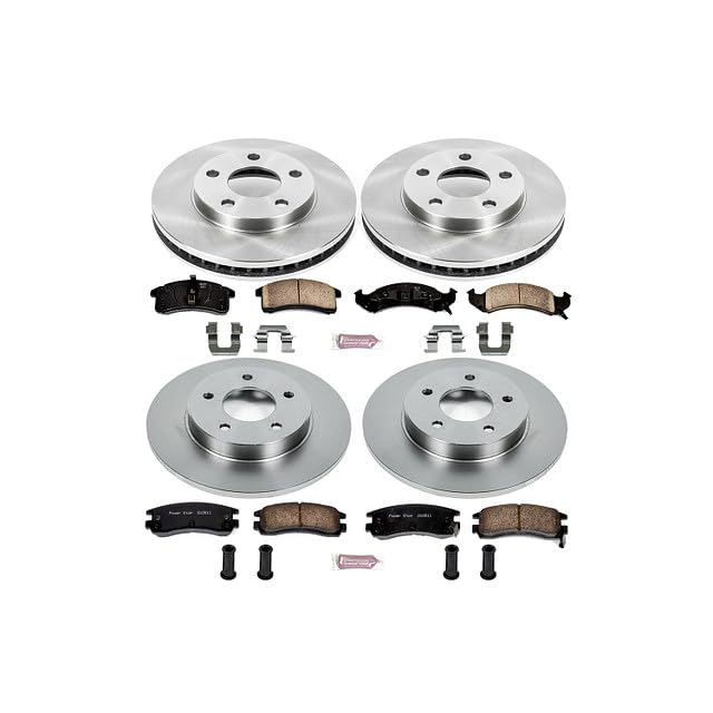 Brake Kit PowerStop For Eldorado 1992-1993, Seville 1992-1993 [Model Specific] - Autospecialty Front and Rear OE Disc Rotors & Ceramic Brake Pads Replacement, KOE2762