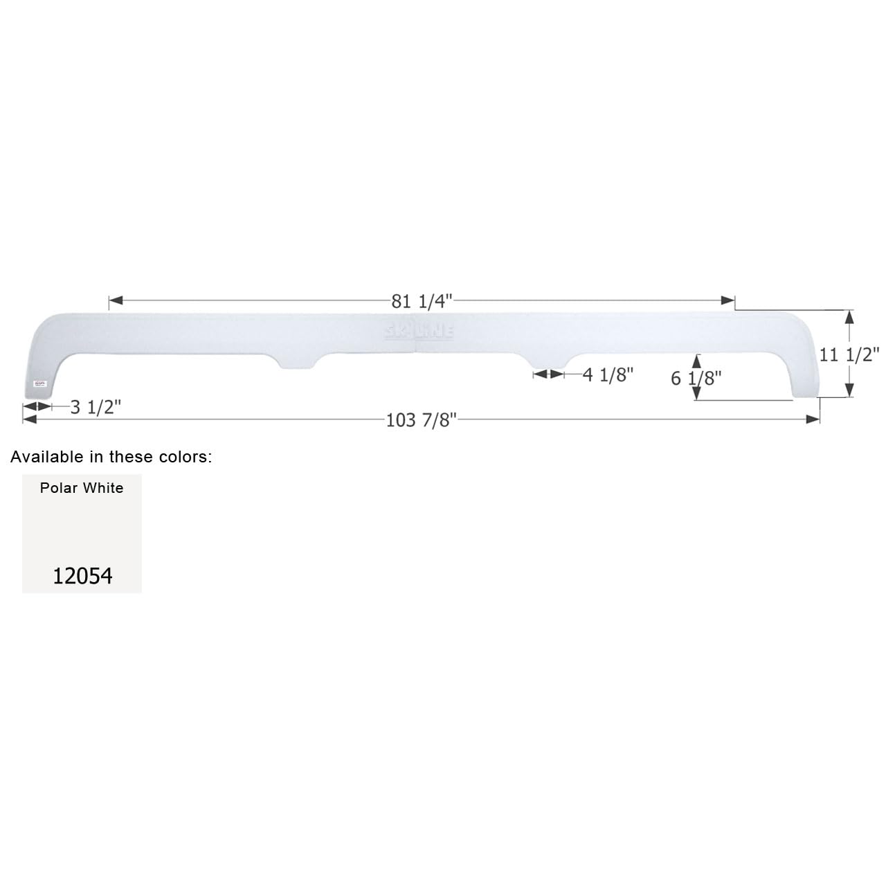 Fender Skirt ICON, Triple, Skyline, FS2054, Polar White