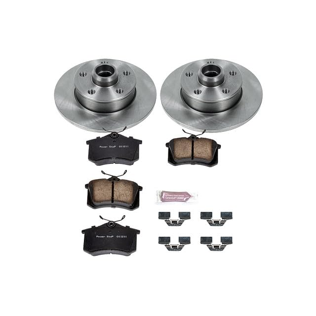 Power Stop Autospecialty KOE513 Rear Replacement Brake Kit-OE Brake Rotors & Ceramic Brake Pads For Volkswagen Corrado 1992-1995, Volkswagen Passat 1995-1997 [Model Specific]