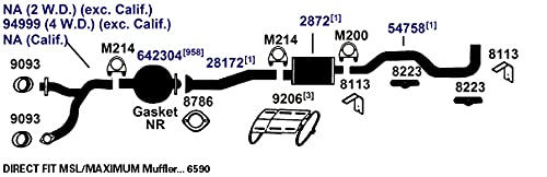 Exhaust Tail Pipe AP Exhaust Products 54758