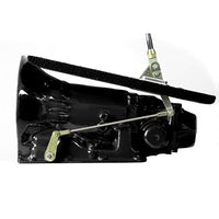 GM TH200 FM Shifter Chrome 8" Single Bend Lever Muscle Car Black Knob