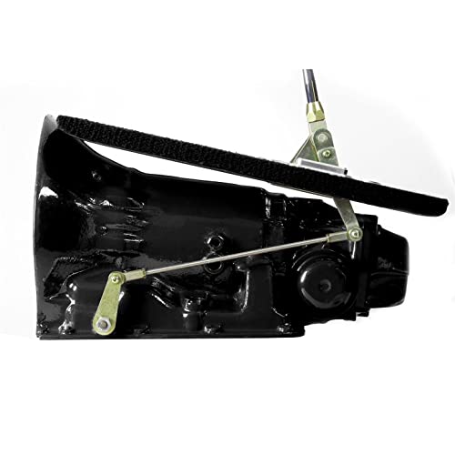 Ford C4 FM Shifter Chrome 10" Single Bend Lever Muscle Car Black Knob