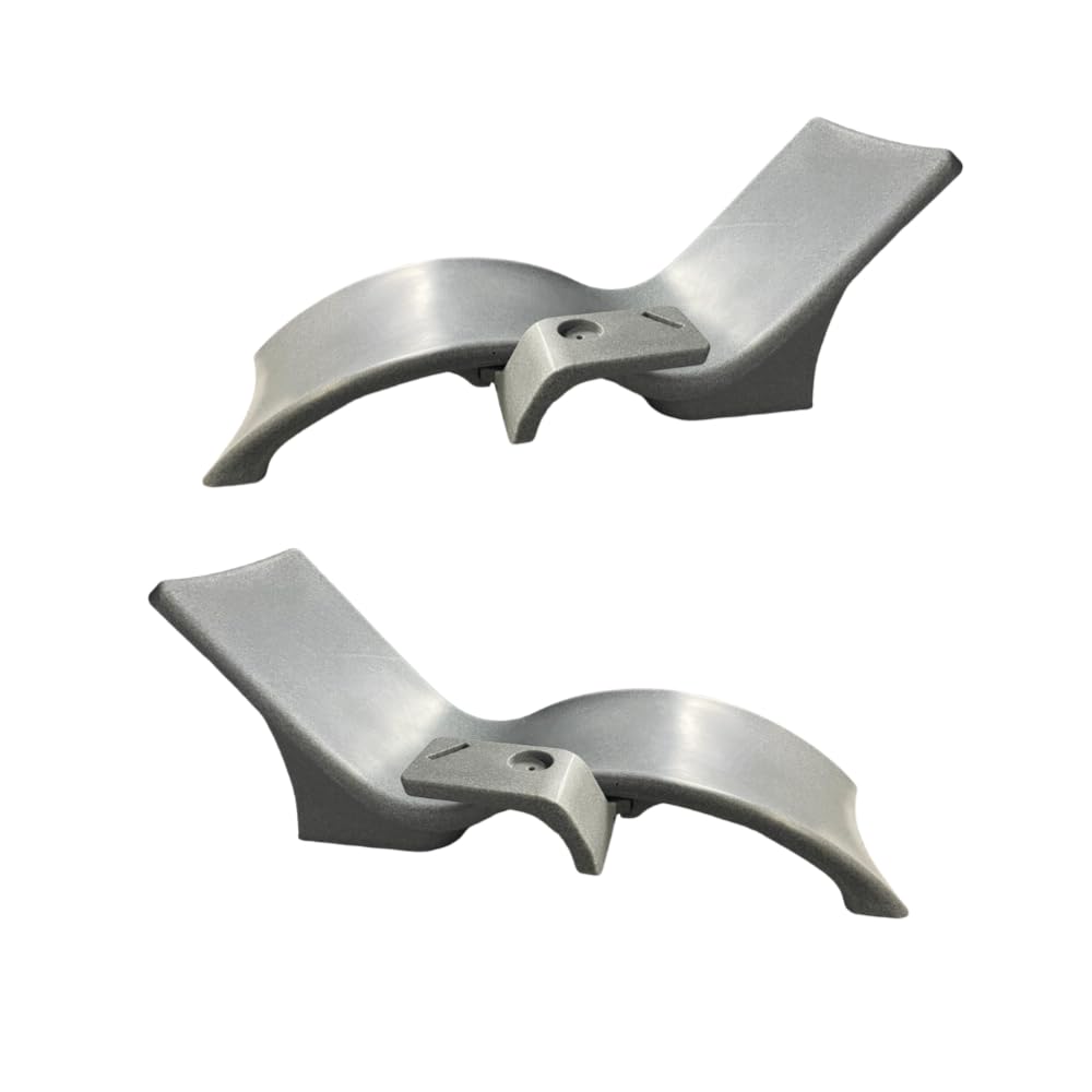 2 Lounge Chairs Global Pool Products with Connecting Table - Patio Lounge Chair with Table for All Pool Types - Gray GPP-LFS-G