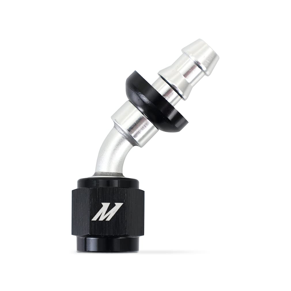 45-Degree Mishimoto Push-Lock Fitting, 4AN