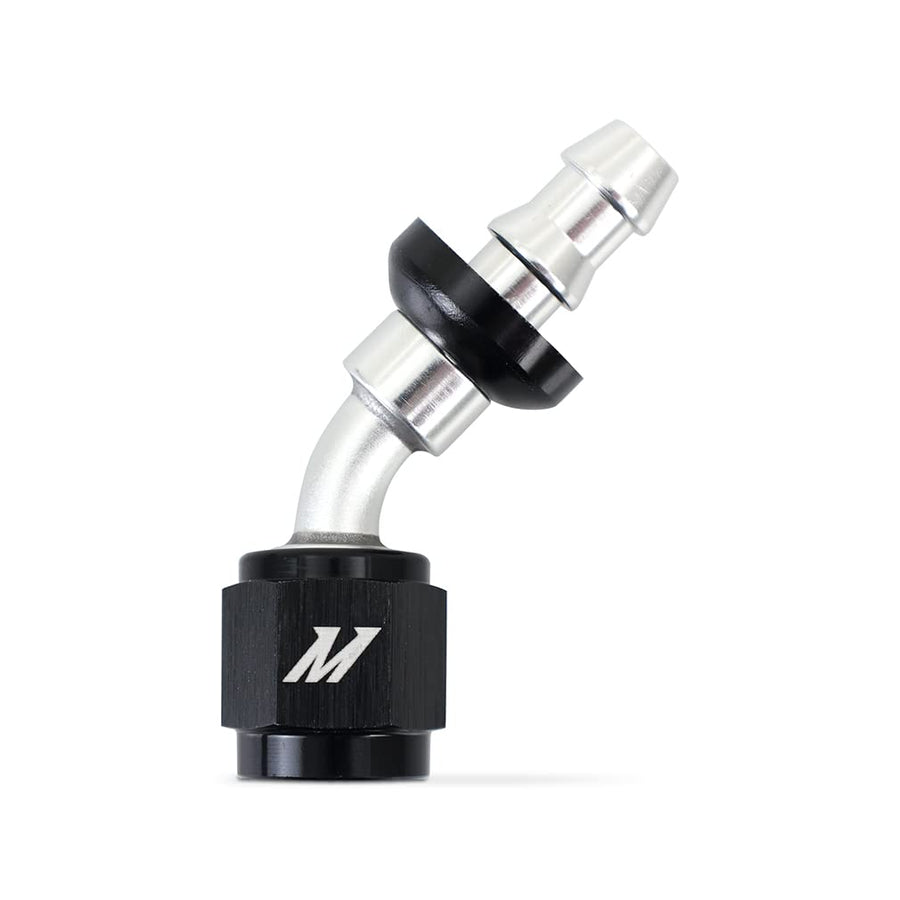 45-Degree Mishimoto Push-Lock Fitting, 4AN