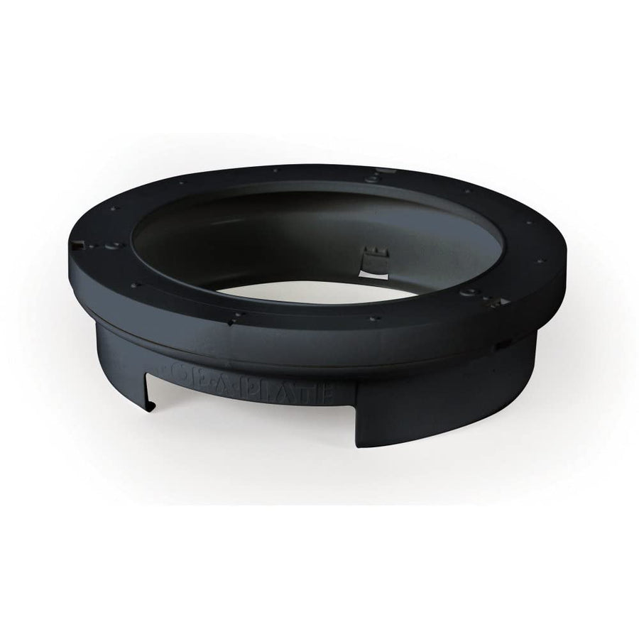 Pop-A-Plate Camco 9-inch Plastic Plate Dispenser | Ideal for Compact Spaces, RVs and Trailers | Mounts Under Cabinets or Shelves | Black (57006)