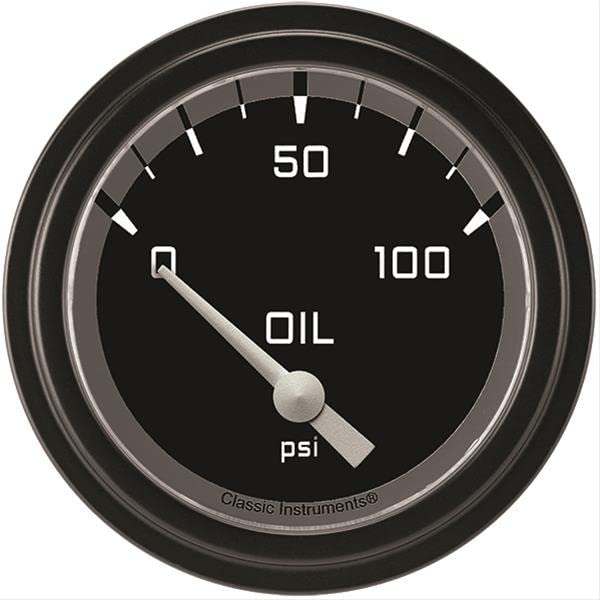 AX281GBLF Classic Instruments Gray 2-5/8" Oil Pressure Gauge AutoCross