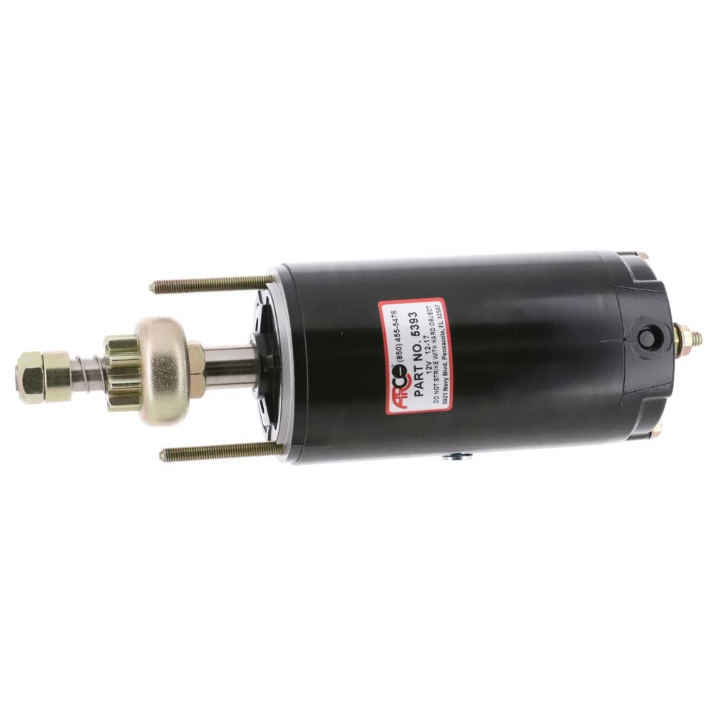 5393 Arco Starting & Charging Outboard Starter for Chrysler/Force 70-150 HP, 9-Tooth Drive Gear