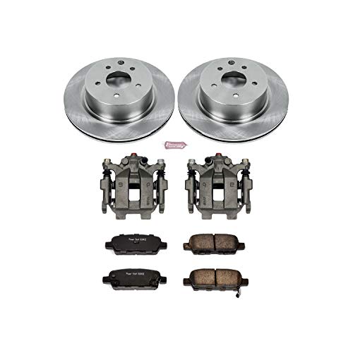 Power Stop KCOE179C 1-Click Rear Auto specialty Brake Kit with Caliper, 1 Pack For Nissan Maxima 2009-2014 [Model Specific]