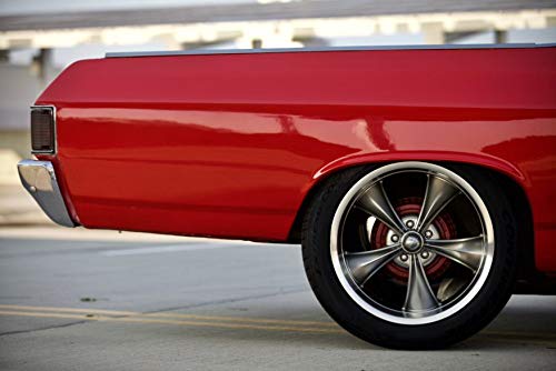Grey Ridler Custom Wheels 695 W/MACHINED Lip Wheel with Alloy Steel (22 x 10.5 inches /5 x 83 mm, 0 mm Offset)
