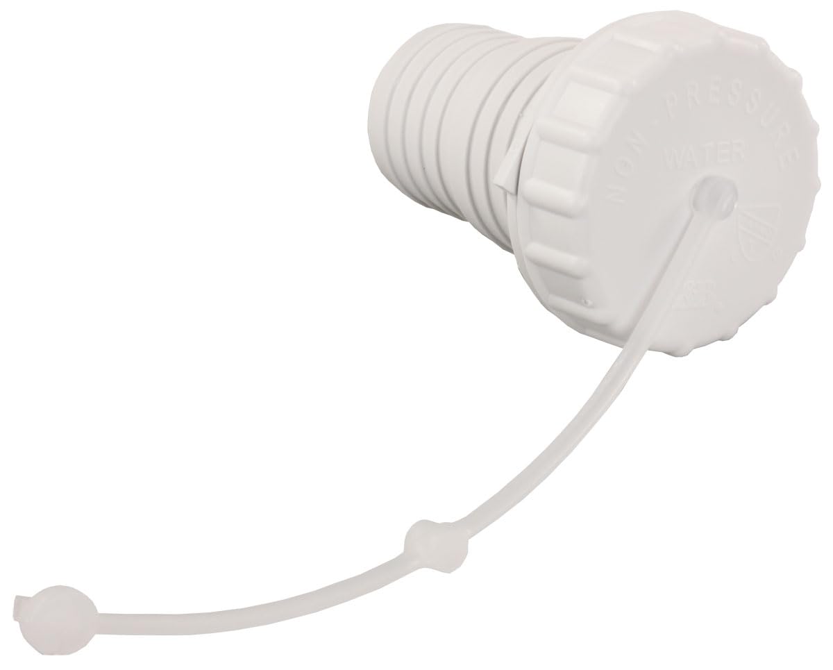 B&B 94245 Molders Grav Fill Cap/Strap/Spout, Polar White