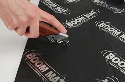 Boom Mat Design Engineering Sound Deadening Material with Adhesive Backing | 2mm 12" x 12.5" (Pack of 8)