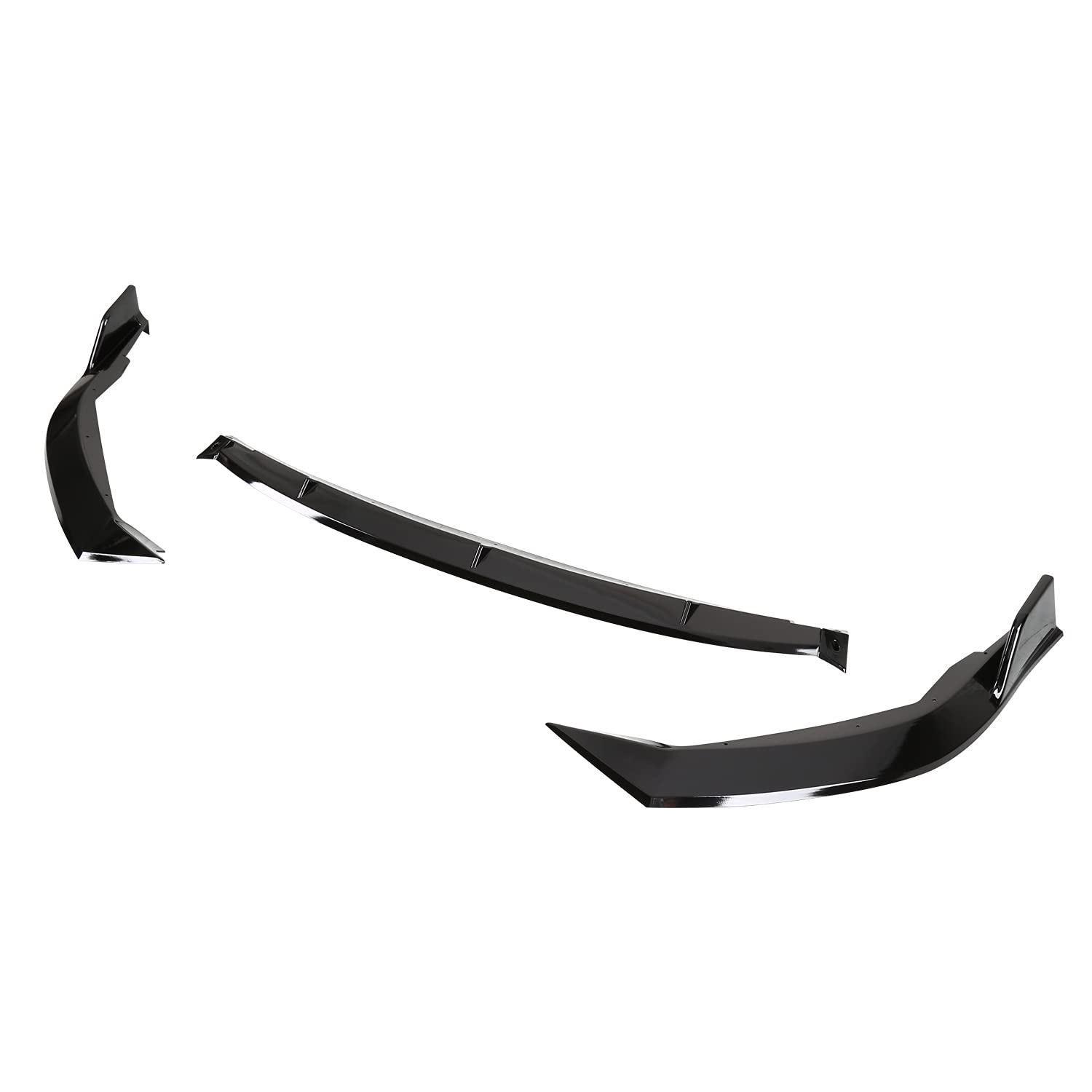 Front Bumper Lip Spec-D Tuning Glossy Black Body Kit Spoiler Splitter Compatible with Toyota Corolla 2019-2022