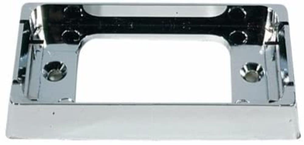 Bracket, Peterson B150-12, Surface-Mount, Chrome, W/Gasket, 2.88"X1.5"