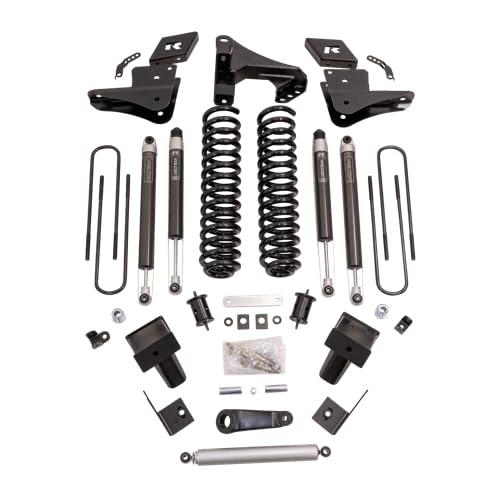 6'' Coil Spring Lift Kit ReadyLIFT 49-23620 with Falcon 1.1 Monotube Front/Rear Shocks, Radius Drops, and Front Track Bar Bracket For Ford F250/F350 Diesel 4WD