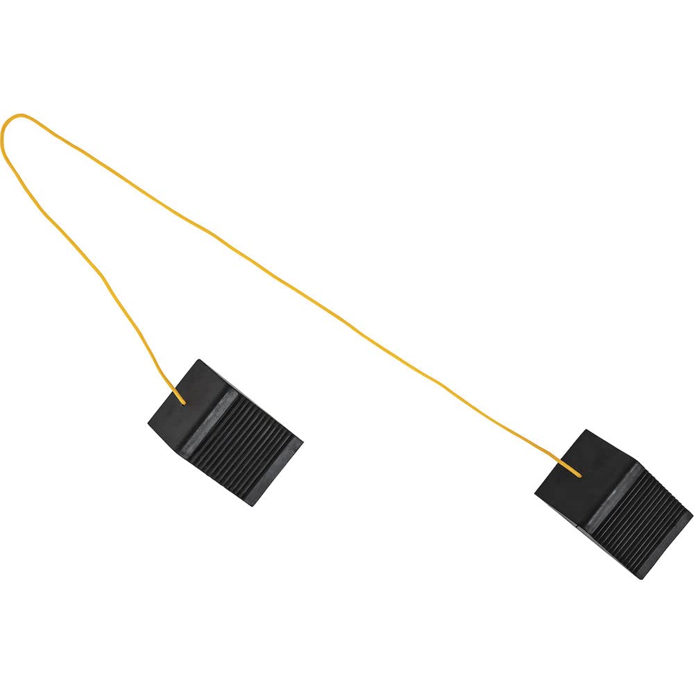 Buyers Products WC35225 Rubber Mini Wheel Chock Set, 5 x 3 x 2.25 Inches, 36 Inch Nylon Rope, Ideal For ATVs, Riding Lawnmowers And Gas-Powered Scooters, Rust And Chemical Proof