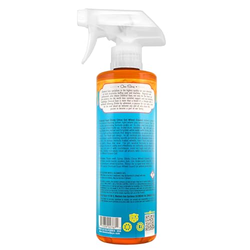 Chemical Guys Sticky Citrus CLD10516 Wheel Cleaner Gel, (Safe For All Wheel Types) Works on Cars, Trucks, SUVs, Motorcycles, RVs & More, 16 fl oz