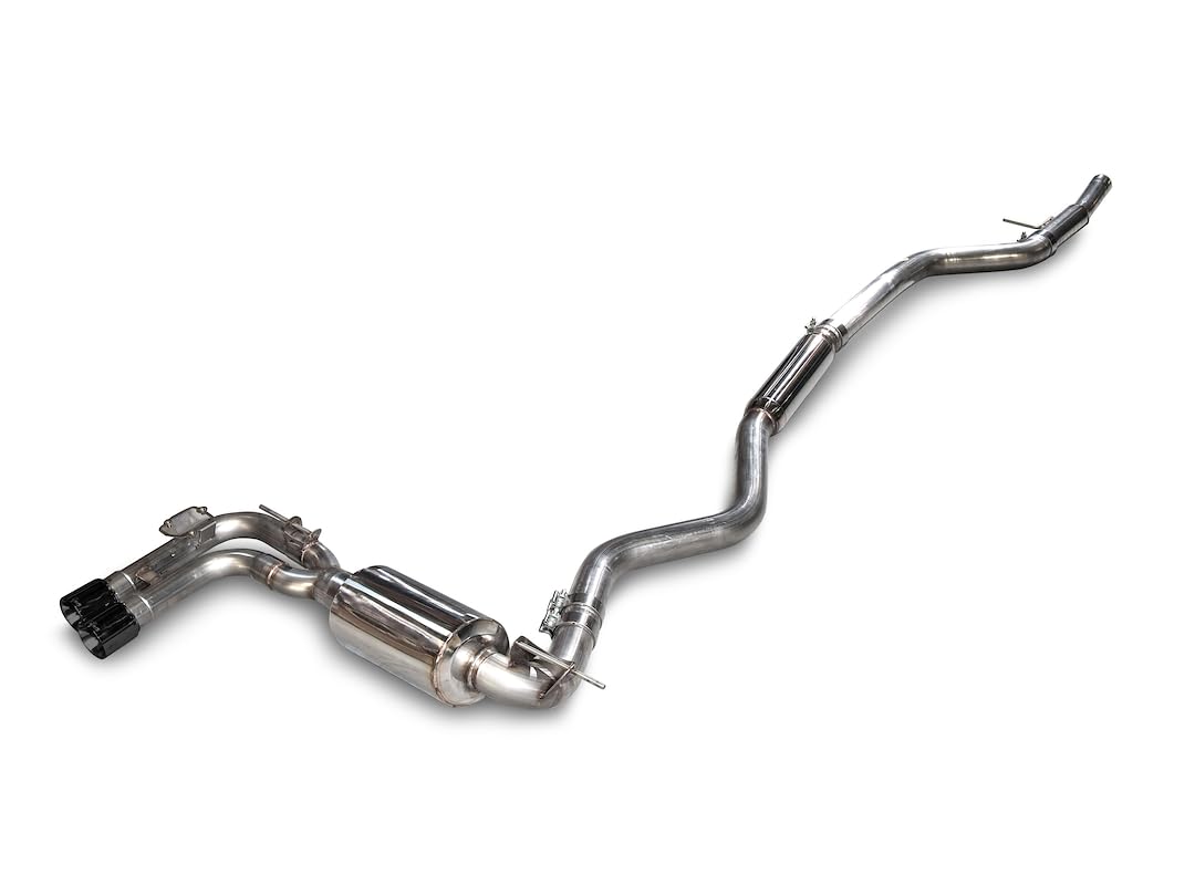 BMW F3X AWE Tuning 28i / 30i Touring Edition Axle-Back Exhaust Single Side - 80mm Black Tips - 3010-23022