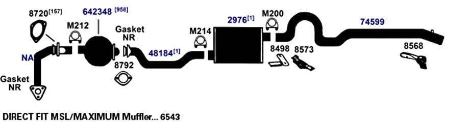 Exhaust Gasket AP Exhaust Products 8720