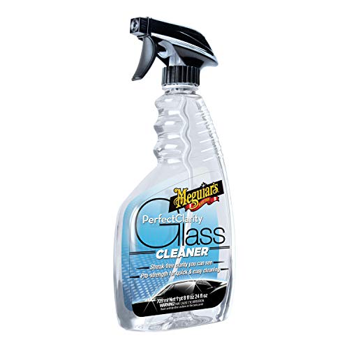 Meguiar's Glass Cleaner Perfect Clarity, Keep Windows, Windshields, and Mirrors Gleaming using a Premium Anti-Hazing Formula that Leaves a Superior Streak Free Finish, 24 Oz