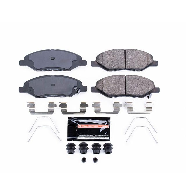 Power Stop Z23-1345 Z23 Evolution Sport Carbon Fiber Infused Ceramic Brake Pads with Hardware For Nissan Versa 2009-2011 [Vehicle Specific]