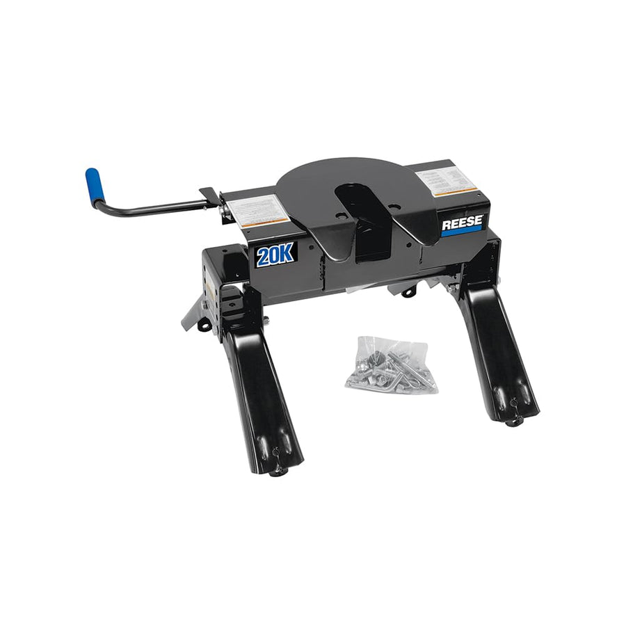Reese 30119 Fifth Wheel Hitch Capacity 20,000 lbs., Dual Jaw, Complete System, Industry Standard Mount, Rated up to 20,000 lbs. towing capacity and up to 5,000 lbs