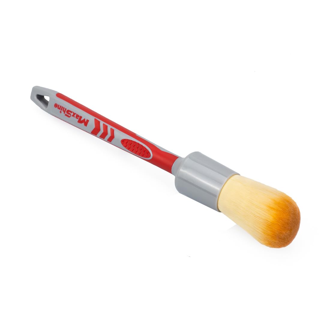 Maxshine Universal Medium #12 Ultra Soft Detailing Brush – Professional Brush for Interior, Exterior, Leather Seats, Engine Bay & Wheels – Premium Car Care Detailing Tool