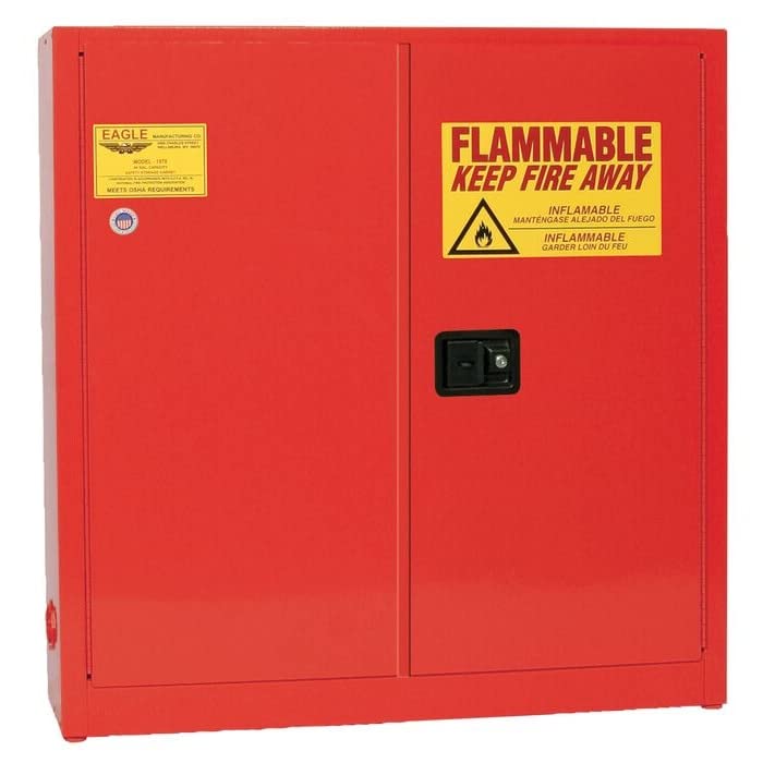 Red Flammable Liquid Safety Cabinet