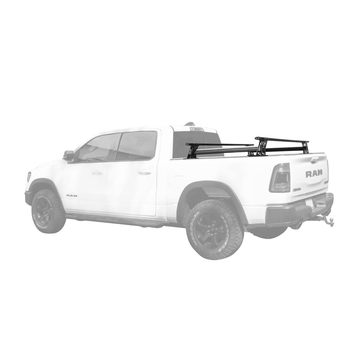 Go Rhino Bed Rail Kit - Cross Bars for Full/Mid Sized Trucks w/Tonneau Cover T-Tracks | Mild Steel, Textured Black | 5935015T | Fits Full & Mid Sized Trucks w/Tonneau Cover T-Tracks