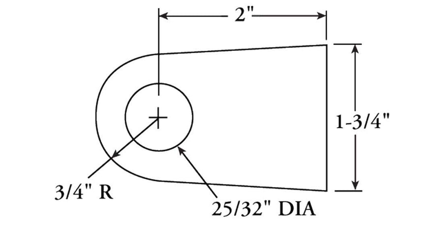 C3434 Moroso CHASSIS BRACKET