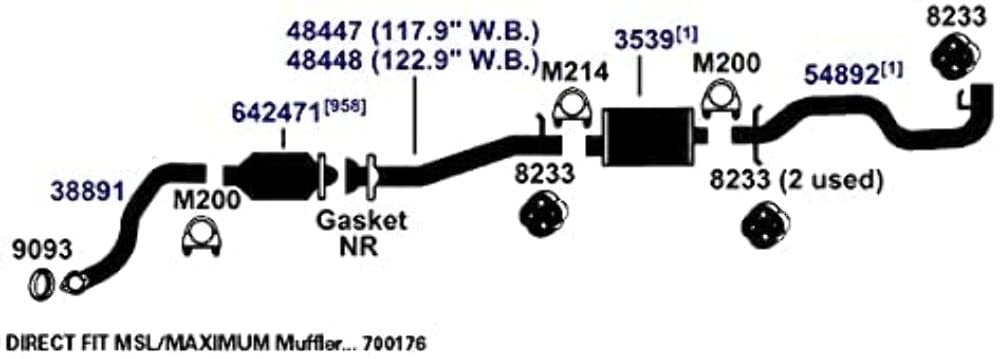Exhaust Tail Pipe AP Exhaust Products 54892