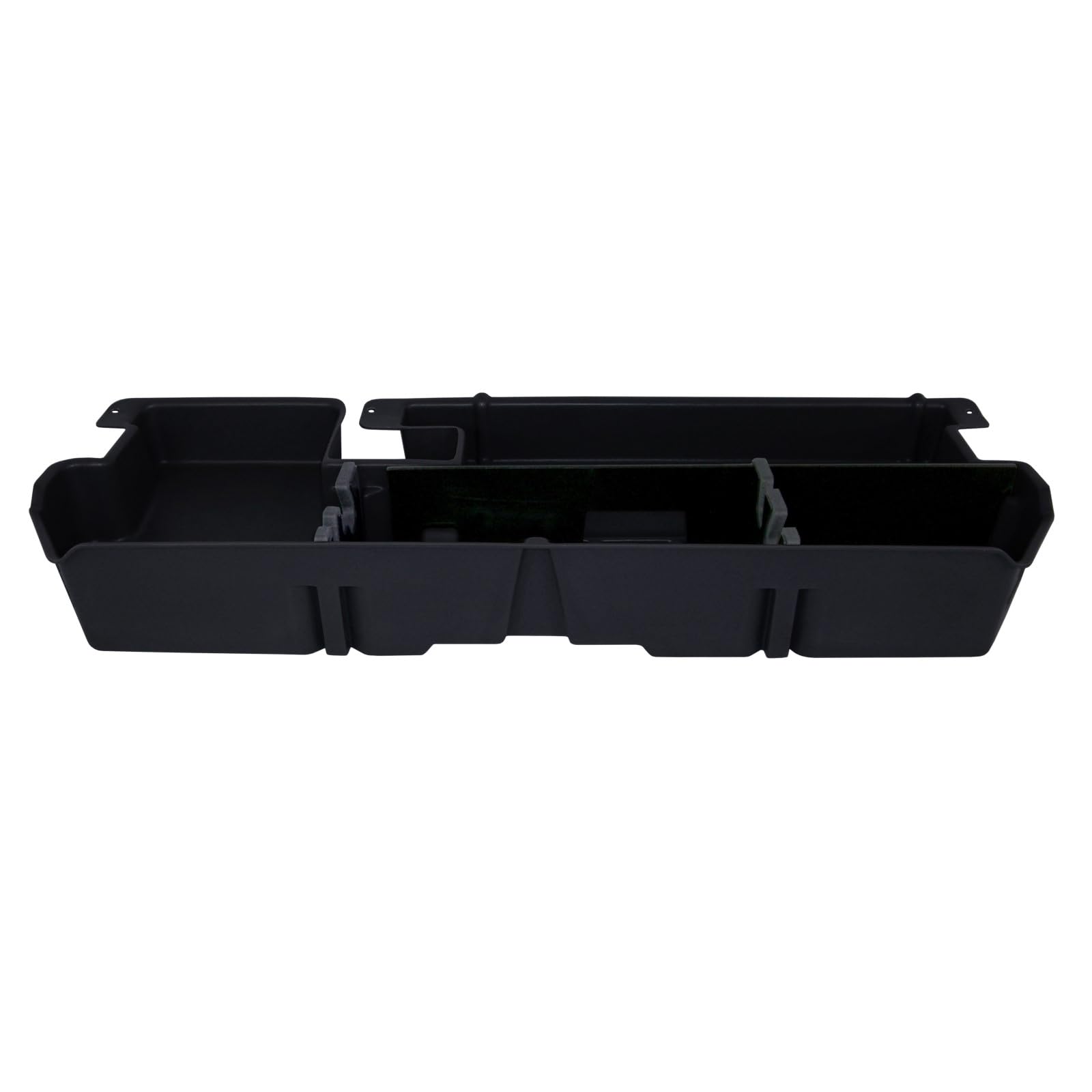 Under Seat Storage DuHa 60051 fits 2007-2021 Toyota Tundra Double Cab without Factory Subwoofer | Black Heavy-Duty Back Seat Organizer | Includes Dividers