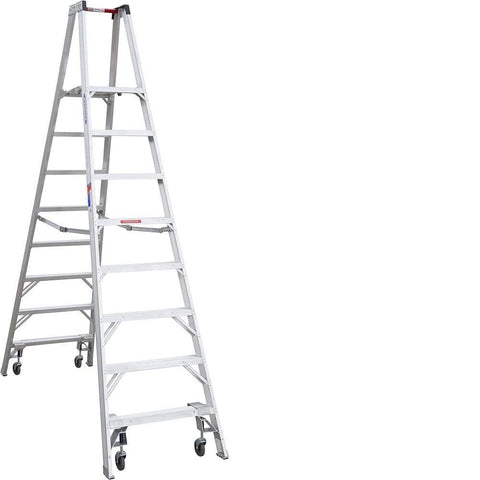 Twin Platform Ladder, Werner (PT378-4C) Aluminum