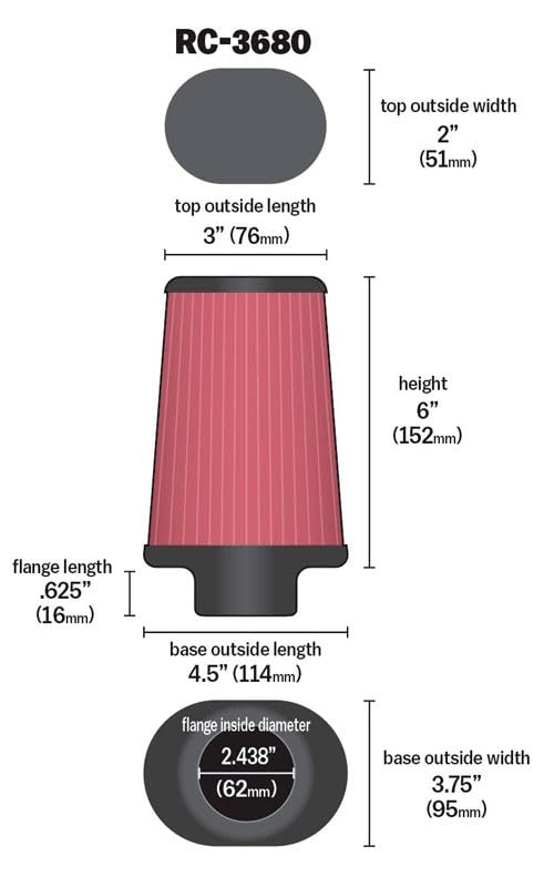 K&N Performance Air Intake System 63-1138C,1 Pack