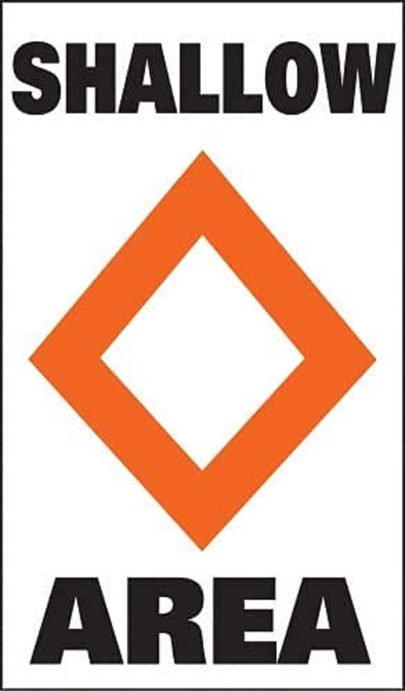 Sur-Mark Marker Buoy Label Taylor Made Products 46171 (Shallow Area)