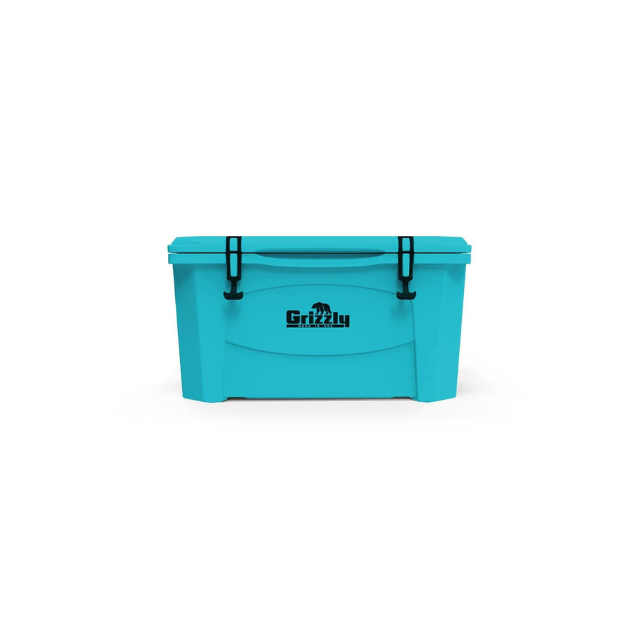 60 Cooler Grizzly | 60 qt Ice Chest Durable Rotomolded Insulated | Made in USA | Warranty for Life | For Beach Boat Camping Fishing Hunting | G60 | Teal