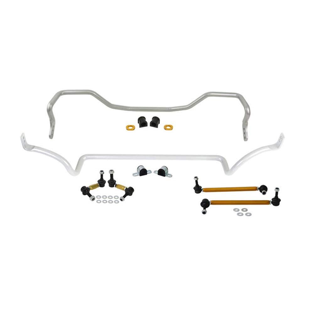 BMK008 Whiteline Front and Rear Sway Bar Vehicle Kit; Fits Mitsubishi Lancer 09-15