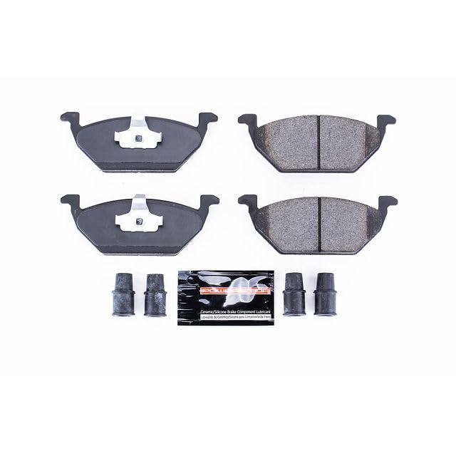 Power Stop Z23-768 Z23 Evolution Sport Carbon Fiber Infused Ceramic Brake Pads with Hardware For VW Beetle, VW G, VW Je, VW Jetta [Model Specific]