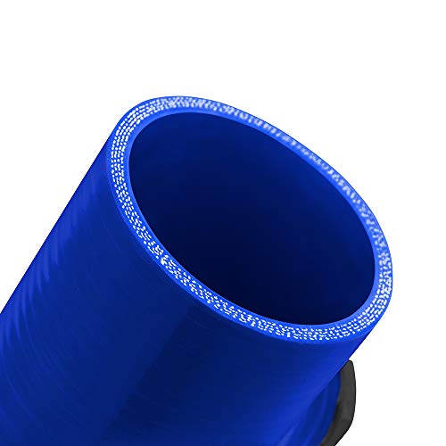 Silicone Coupler Mishimoto, 2.5" w/ 1/8" NPT Bung Blue