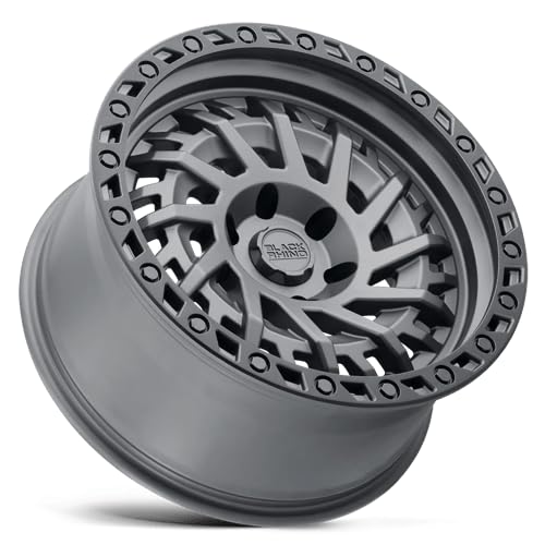Black Rhino SHREDDER Hard Alloys 17X9, 5X5.0, 4.29, -18mm MATTE GUNMETAL W/ BLACK RING - 1790SHD-85127G71