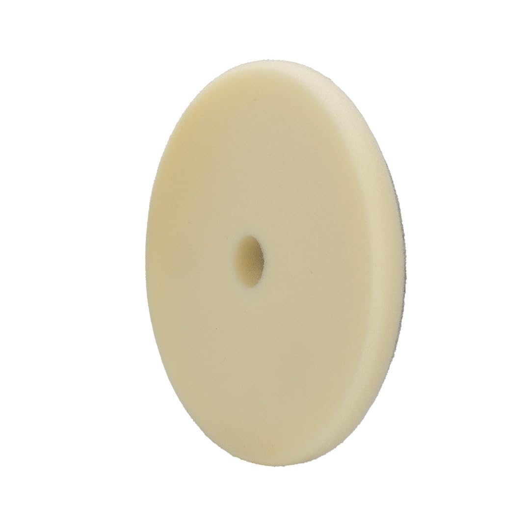 6" Maxshine Universal White Finishing Foam Pad – Professional Detailing Pad for Cutting, Polishing & Finishing – Bendable, Washable & Reusable – Hook & Loop Backing