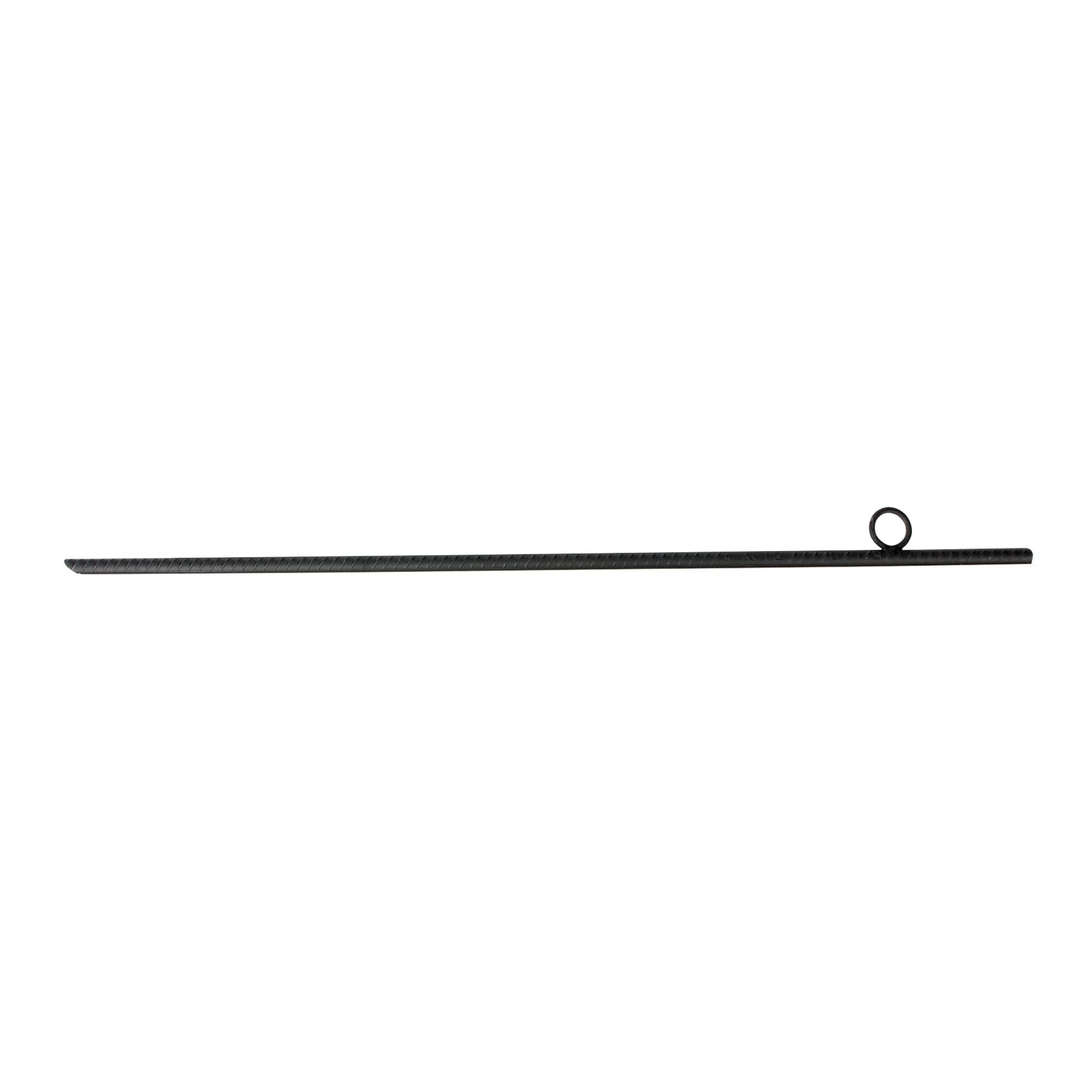 30 Inch Performance Tool W9463 Heavy Duty Steel Rebar Ground Anchor Stake with Chisel Point End and Welded Steel Loop for Multiple Applications