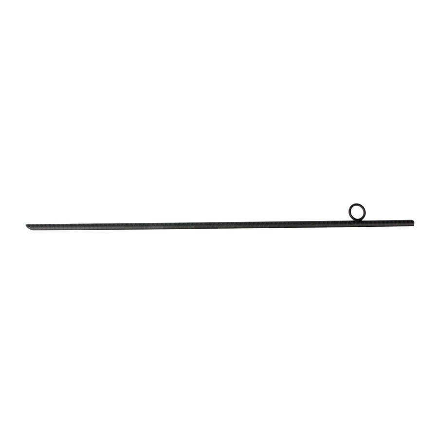 30 Inch Performance Tool W9463 Heavy Duty Steel Rebar Ground Anchor Stake with Chisel Point End and Welded Steel Loop for Multiple Applications