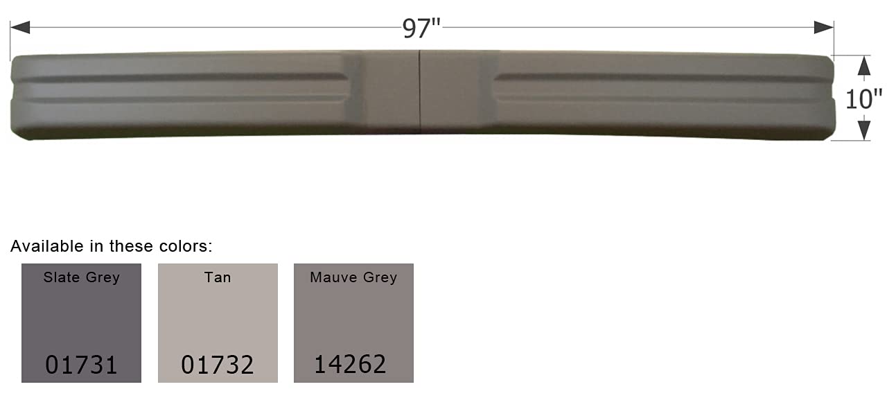 Glendale ICON Titanium RV Bumper, Unpainted