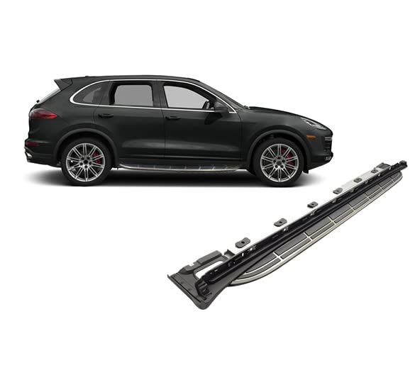 OEM Replica Black Horse Running Boards Compatible with 2011-2017 Porsche Cayenne-RPOCA