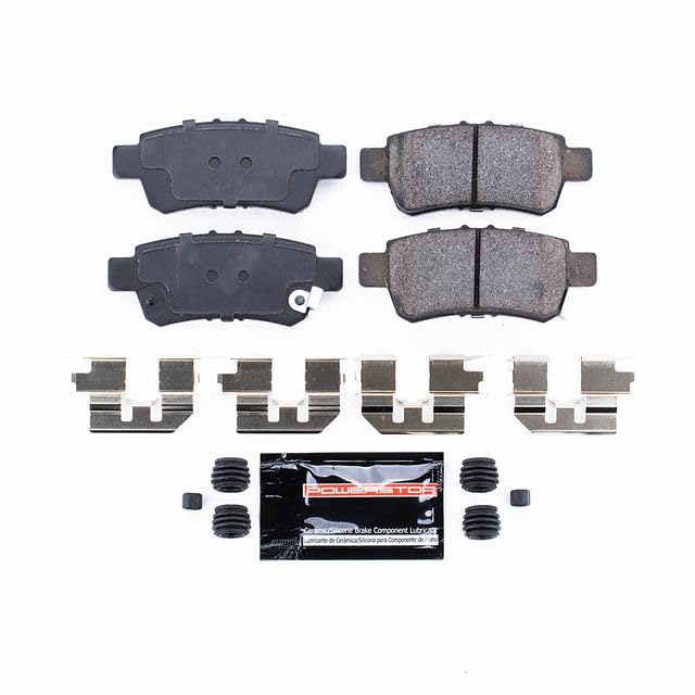 Power Stop Z23-1088 Z23 Evolution Sport Carbon Fiber Infused Ceramic Brake Pads with Hardware For Honda Odyssey 2005-2010 [Model Specific]