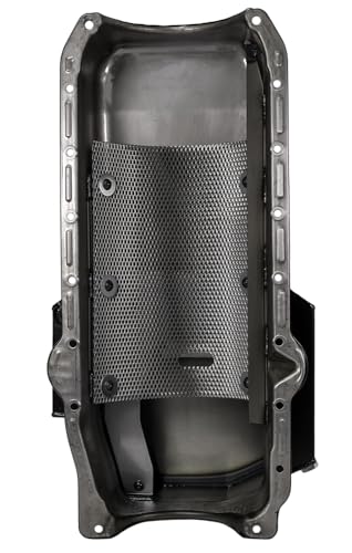 Moroso Steel Wet Sump Oil Pan 21815, Fits 86-Up Small Block Chevy, 7.5" Depth w/Road Race Baffle