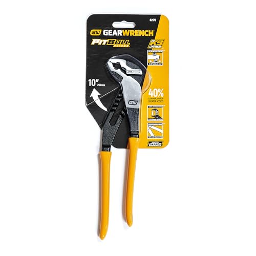 V-Jaw GEARWRENCH Dipped Handle Tongue and Groove Plier, 10" Size